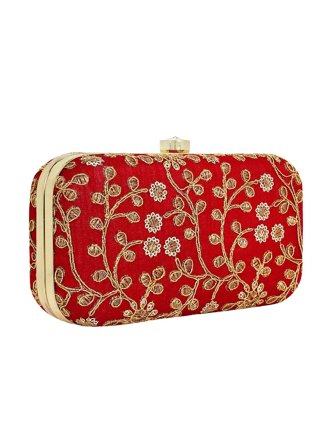 red metal box clutch - 16016817 - Zoom Image - 4