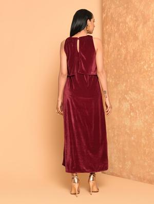 side slit layered dress - 16017708 - Standard Image - 4