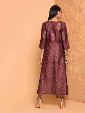 block print angrakha ethnic dress - 16017713 - Standard Image - 4