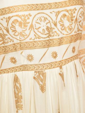 flared block print dress - 16017720 - Standard Image - 7