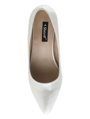silver slip on pumps - 16019464 - Standard Image - 4