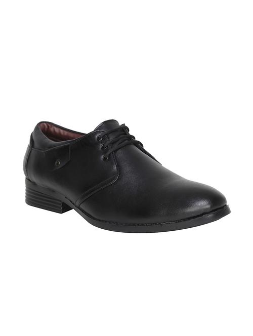 black leatherette derbys - 16022597 - Very Small Image - 1