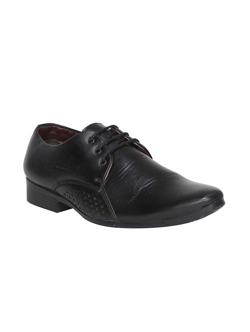 black leather lace-up derbys - 16022609 - Very Small Image - 1