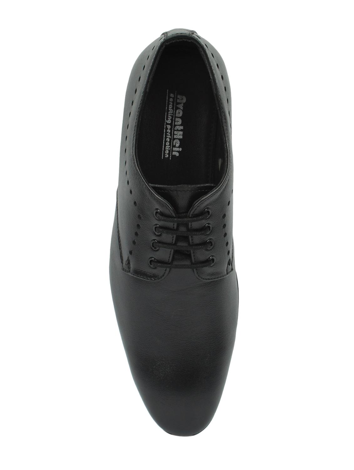 black leather lace-up derbys - 16022660 - Zoom Image - 4