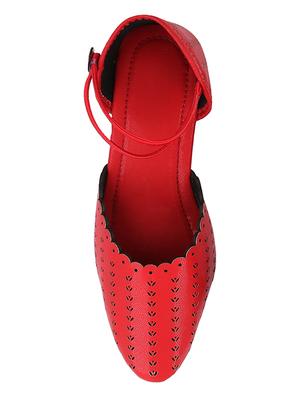 red closed back sandals - 16023150 - Standard Image - 4