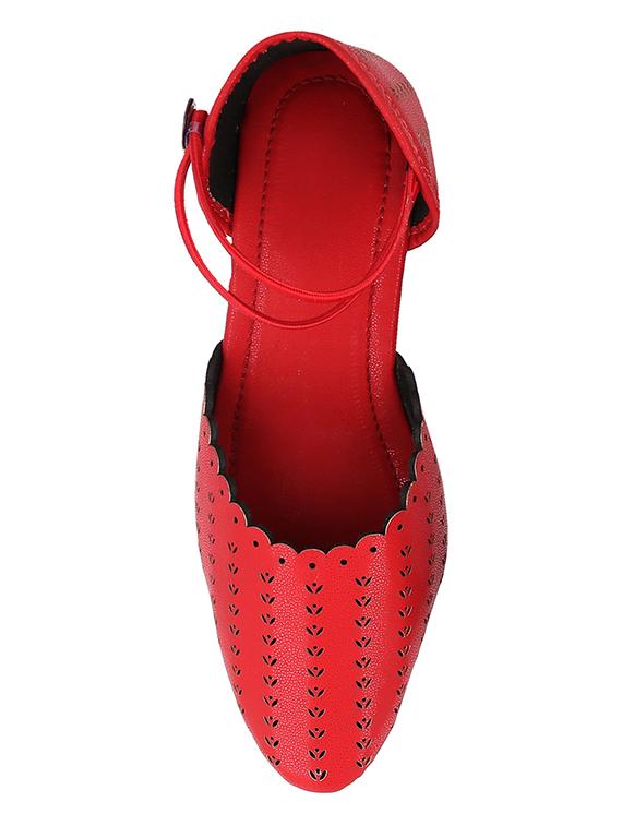 red closed back sandals - 16023150 - Zoom Image - 4