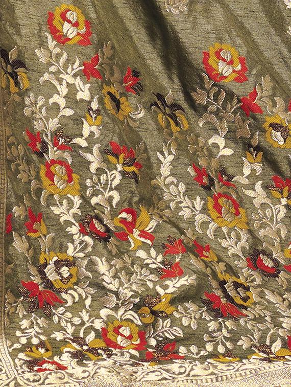 Foil print a-line lehenga - 16024897 - Zoom Image - 4