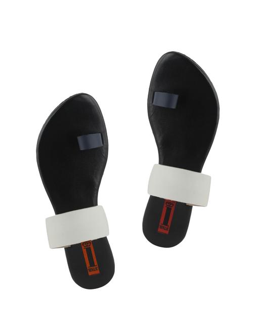 white one toe sandals - 16025269 - Standard Image - 1