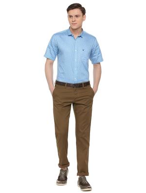 brown cotton chinos - 16025649 - Standard Image - 4