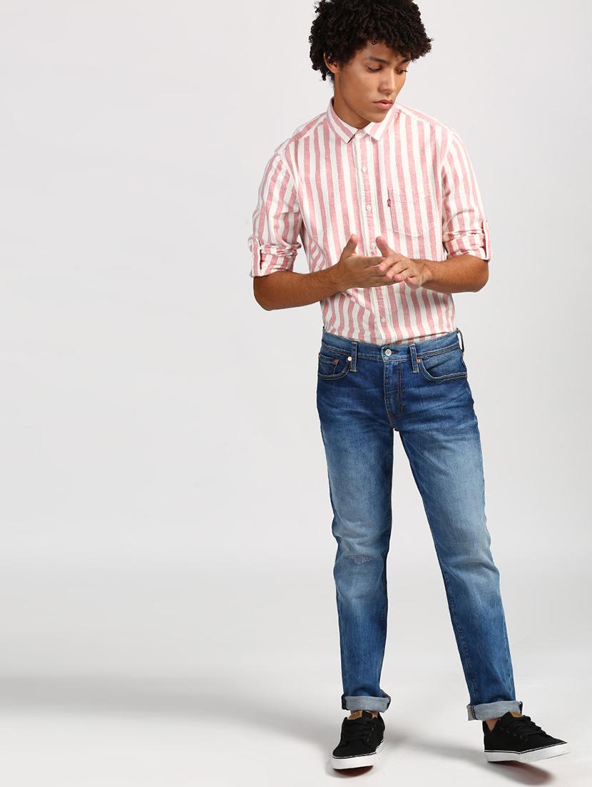 blue heavy washed jeans - 16027768 - Zoom Image - 4