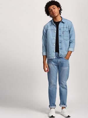 blue light washed jeans - 16027812 - Standard Image - 4