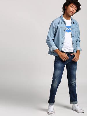 blue heavy washed jeans - 16027924 - Standard Image - 4