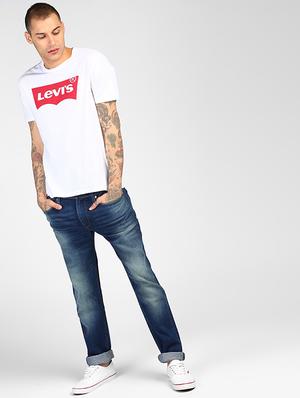 blue cotton heavy washed jeans - 16027933 - Standard Image - 4