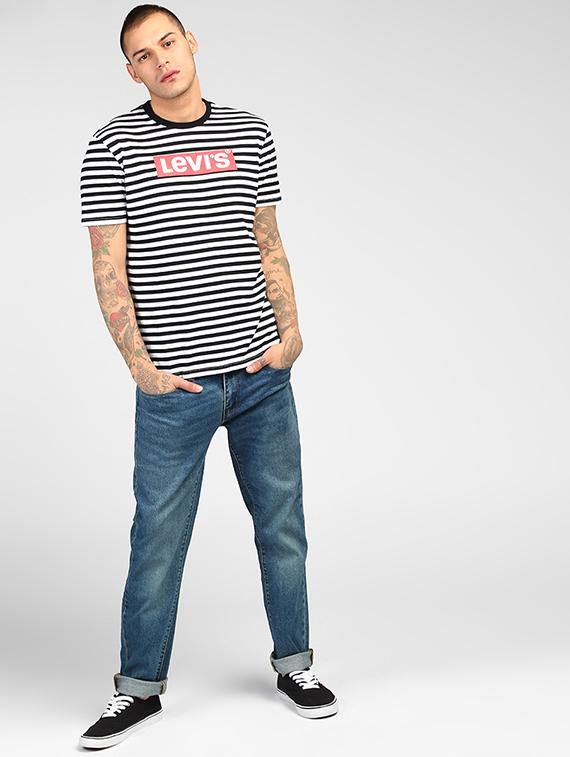 blue cotton light washed jeans - 16027936 - Zoom Image - 4