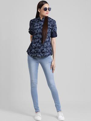 stone washed skinny jeans - 16029177 - Standard Image - 4