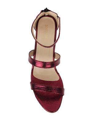 maroon closed back sandals - 16029225 - Standard Image - 4