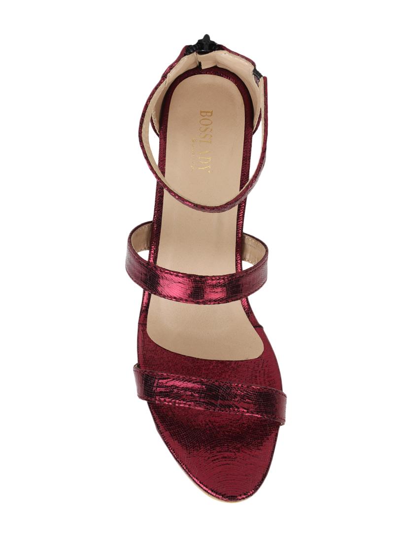 maroon closed back sandals - 16029225 - Zoom Image - 4
