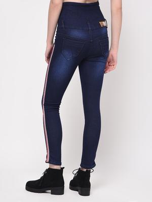 side taped distressed jeans - 16029811 - Standard Image - 4