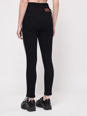 side taped high rise jeans - 16029817 - Standard Image - 4