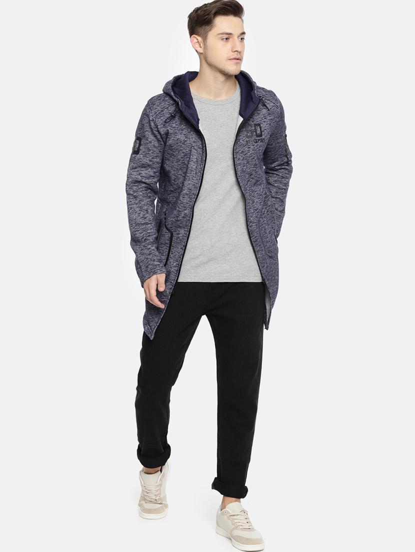blue melange sweatshirt - 16039641 - Zoom Image - 4