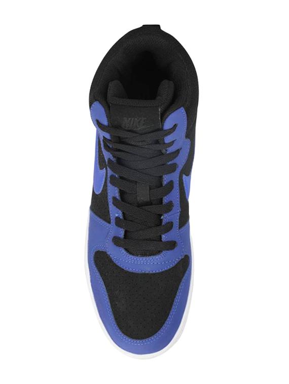 nike court borough mid black & blue ankle high sneakers - 16040131 - Zoom Image - 4
