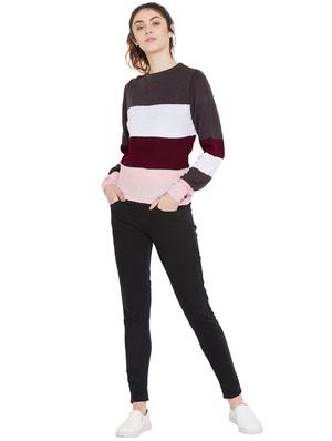 crew neck striped pullover - 16040294 - Standard Image - 4