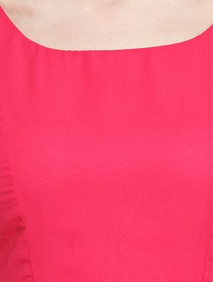 scoop neck high low dress - 16040297 - Standard Image - 4