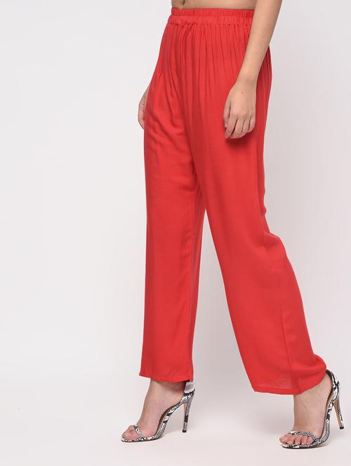 high rise solid palazzo - 16040732 - Standard Image - 1