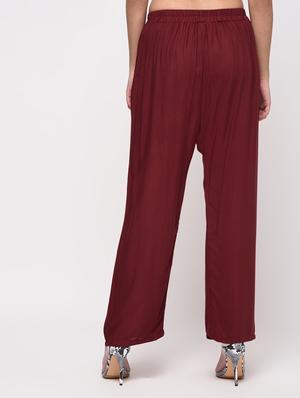 high rise solid palazzo - 16040738 - Standard Image - 4