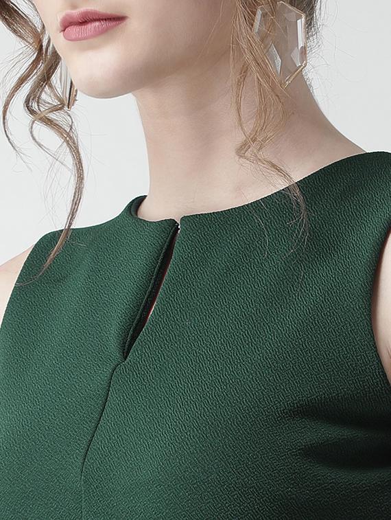 keyhole neck pleat detail maxi dress - 16041184 - Zoom Image - 4