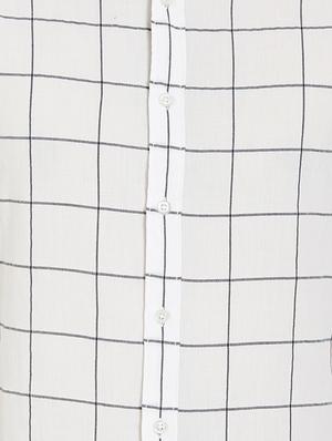 white checkered casual shirt - 16042882 - Standard Image - 4