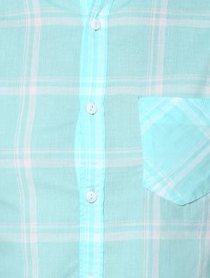 blue checkered casual shirt - 16043185 - Standard Image - 4