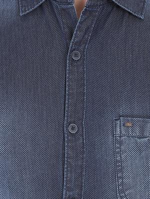 blue faded casual shirt - 16043422 - Standard Image - 4
