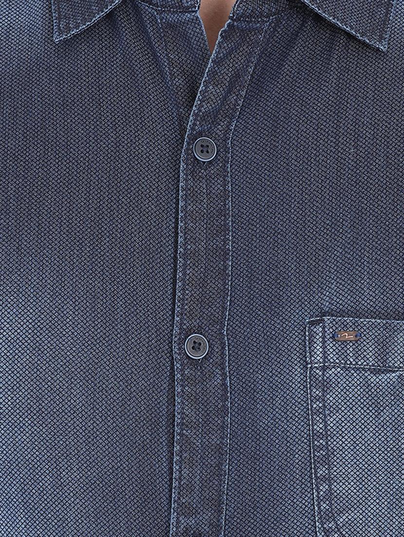 blue faded casual shirt - 16043422 - Zoom Image - 4