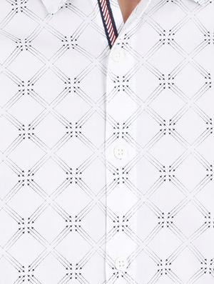 white cotton casual shirt - 16043436 - Standard Image - 4