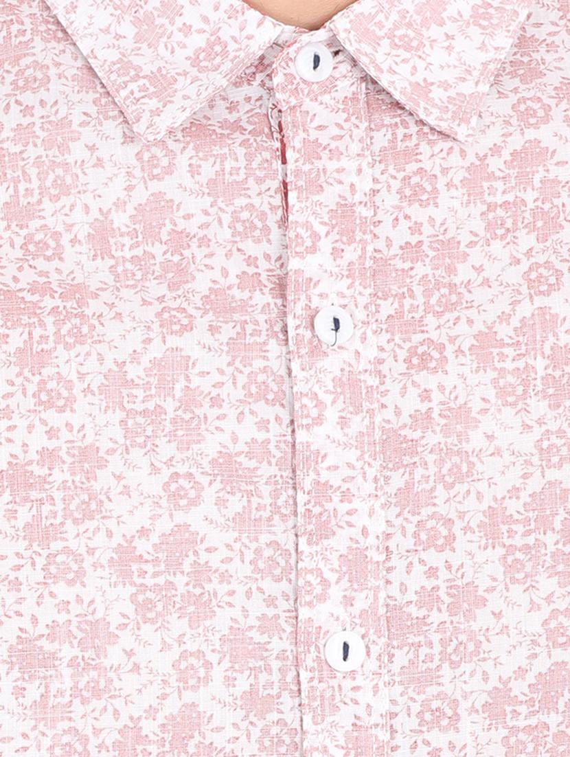 pink cotton blend casual shirt - 16043445 - Zoom Image - 4