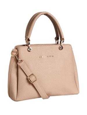 beige leatherette (pu) satchel - 16044266 - Standard Image - 4