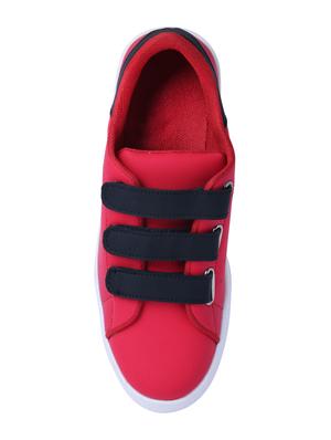 red leatherette slip on sneakers - 16046825 - Standard Image - 4