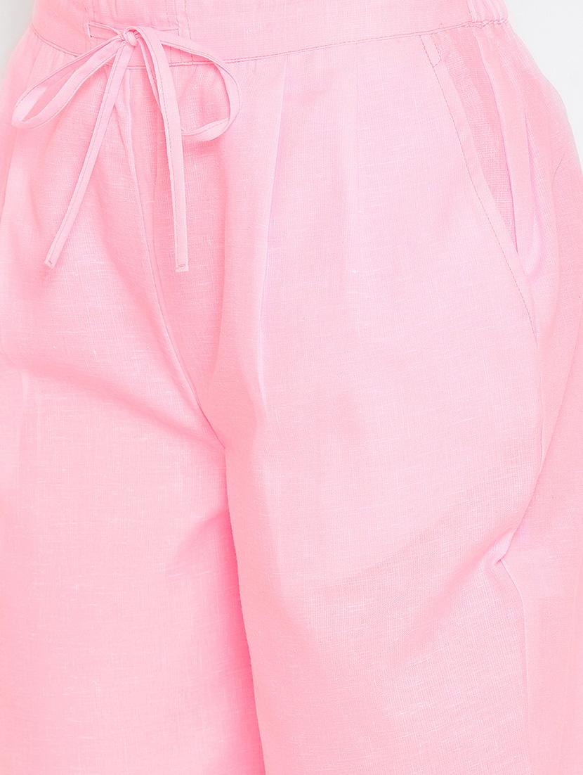 pleat detail drawstring cropped pant - 16046979 - Zoom Image - 4