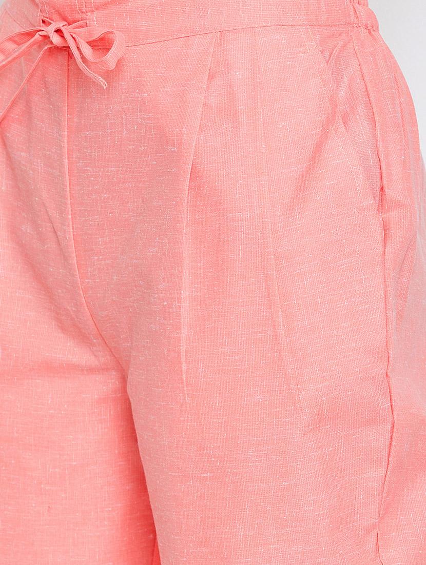 pleat detail drawstring cropped pant - 16046981 - Zoom Image - 4