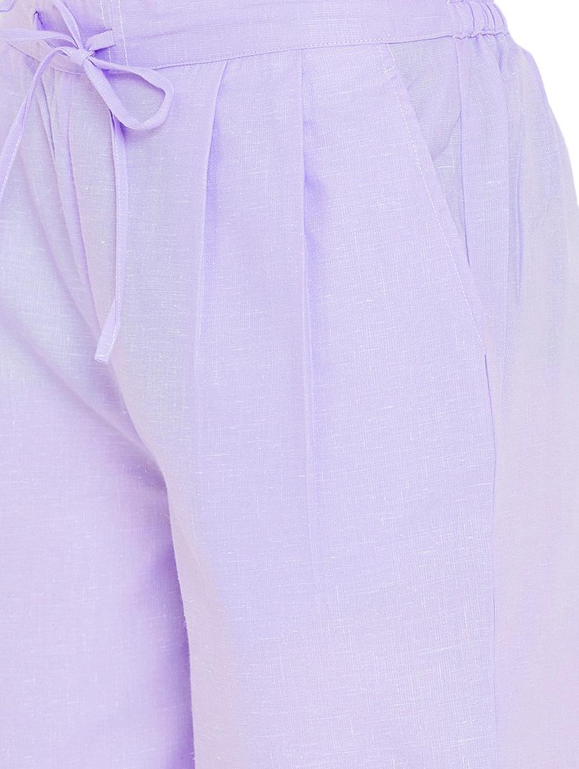 pleat detail drawstring cropped pant - 16046989 - Zoom Image - 4