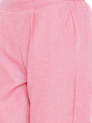 pleat detail cropped pant - 16047024 - Standard Image - 4