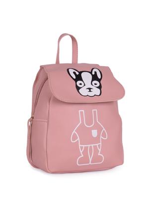 pink leatherette (pu) fashion backpack - 16047389 - Standard Image - 4