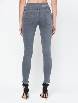 knee slit skinny fit jeans - 16047743 - Standard Image - 4