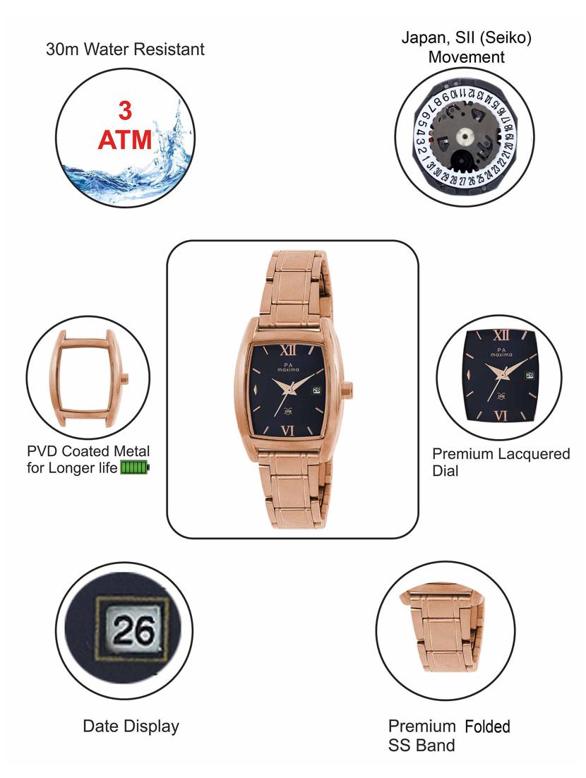metal strap analog watch (o-49973calr) - 16048501 - Zoom Image - 4