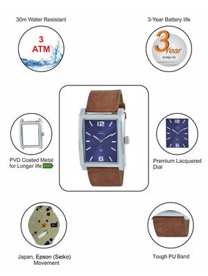 leatherette strap analog watch (52502lagi) - 16048729 - Standard Image - 4