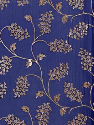 foil printed saree with blouse - 16049458 - Standard Image - 4