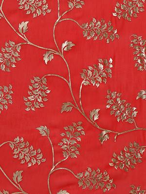 foil printed saree with blouse - 16049463 - Standard Image - 4