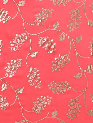 foil printed saree with blouse - 16049467 - Standard Image - 4