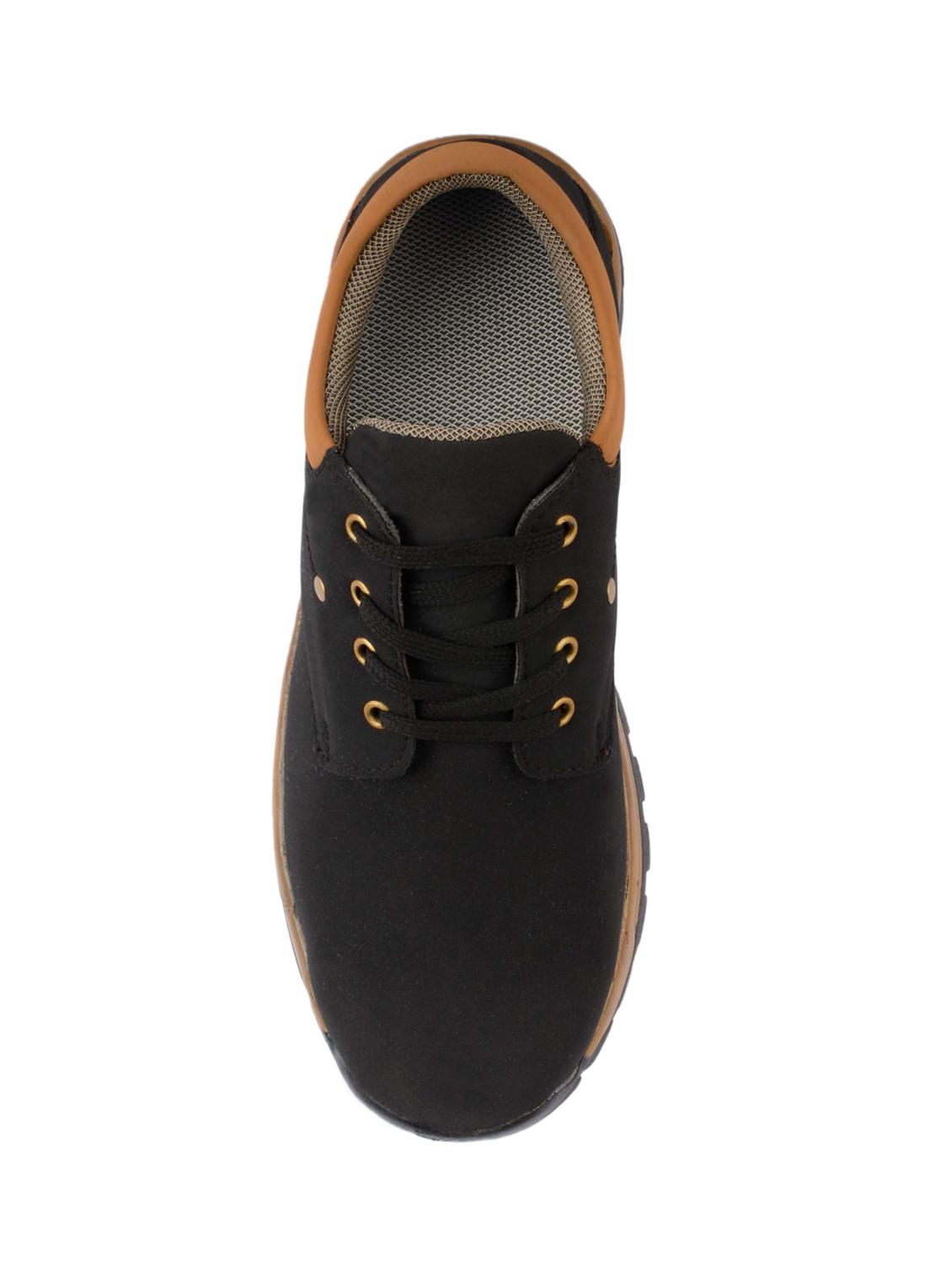 black leatherette lace up shoes - 16049594 - Zoom Image - 4